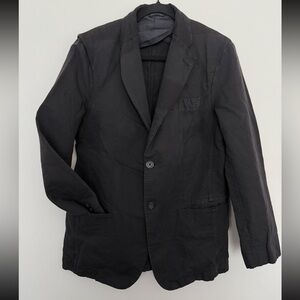 Banana Republic Linen/Cotton Blend Charcoal Men's Blazer Size 38R